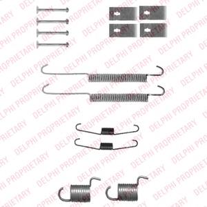 Kit de montagem das sapatas traseiras de tambor KGR137757 Chrysler