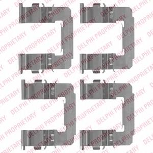 Kit de molas de fixação de sapatas de disco dianteiras 26232FE001 Subaru