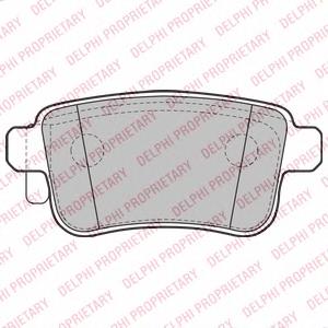 Sapatas do freio traseiras de disco Delphi LP2126 preço, a partir de 23,82 USD