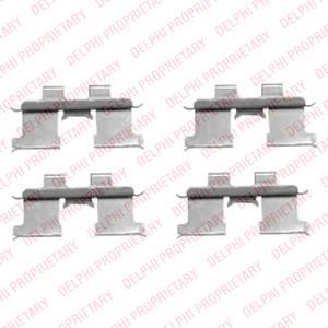 Kit de molas de fixação de sapatas de disco traseiras Hyundai/Kia 5824438300
