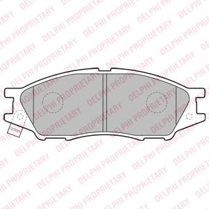 4106095F0B Nissan/Infiniti Sapatas do freio dianteiras de disco