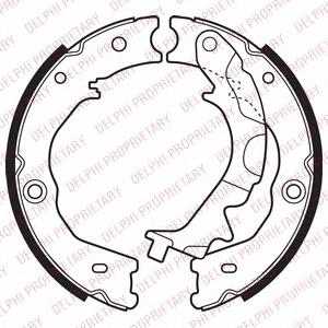 Sapatas do freio de estacionamento KIA Carnival 3 UVP