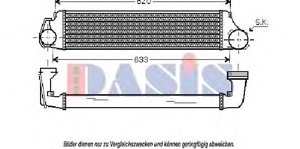 Radiador de intercooler 96747 Nissens