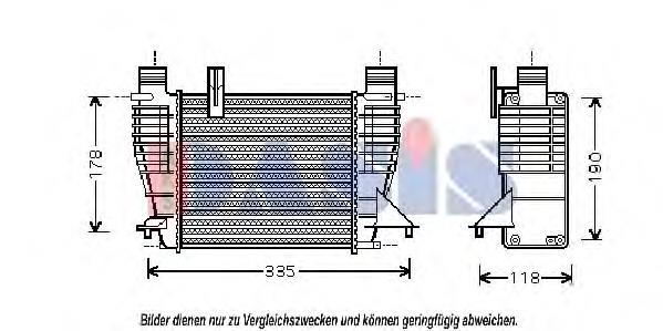 Radiador de intercooler AVA DNA4356 preço, a partir de 108,73 USD