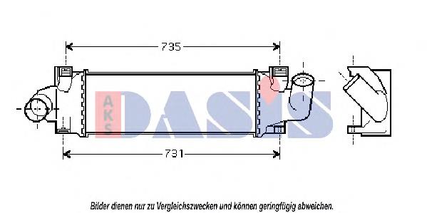 Radiador de intercooler Y60113550C Mazda