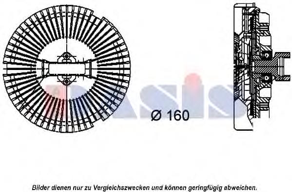 Acoplamento viscoso de ventilador de esfriamento BMW 7505109 preço, a partir de 98,30 USD
