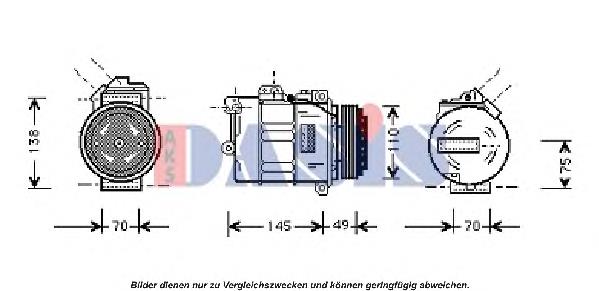 Compressor de aparelho de ar condicionado 7SB16C BMW