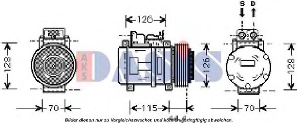 A000230051180 Mercedes Compressor de aparelho de ar condicionado