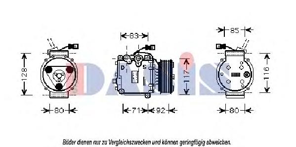 Compressor de aparelho de ar condicionado Honda TRSA093653 preço, a partir de 179,08 USD