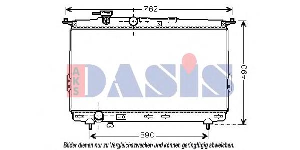 Radiador de esfriamento de motor Nissens 66626