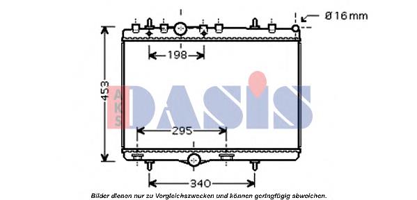 Radiador de esfriamento de motor Denso DRM07004