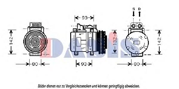 Compressor de aparelho de ar condicionado A0002302511 Mercedes