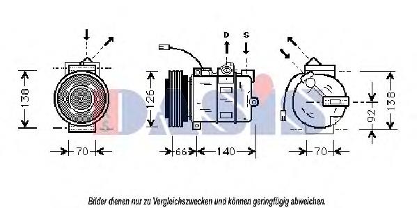 850917N Dasis Compressor de aparelho de ar condicionado