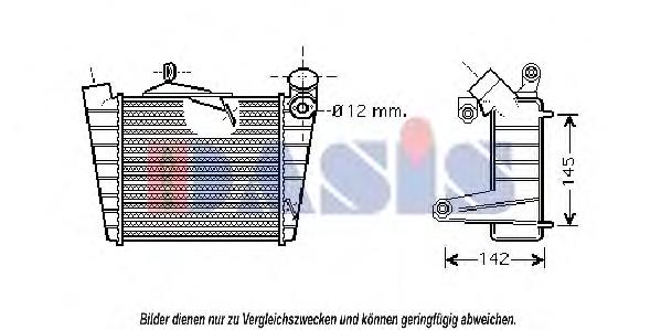 Radiador de intercooler 600145804A VAG