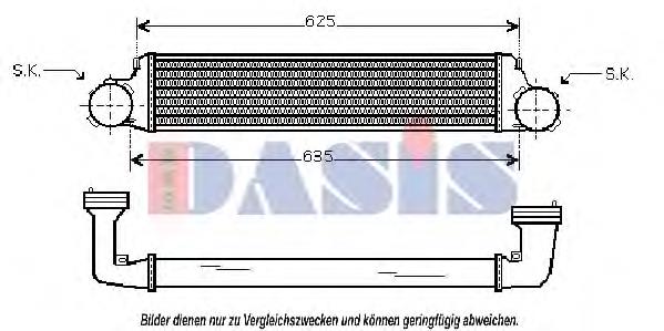 Radiador de intercooler 1787779 BMW