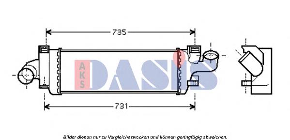 Radiador de intercooler Volvo 30680124