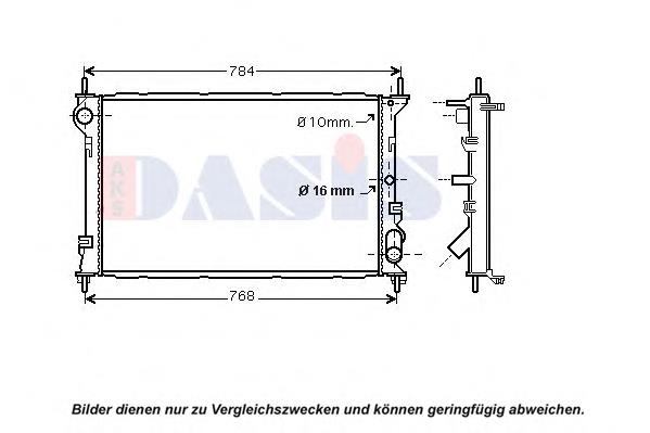 Radiador de esfriamento de motor 1C15V43150CH Ford