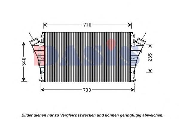 Radiador de intercooler 13205149 General Motors