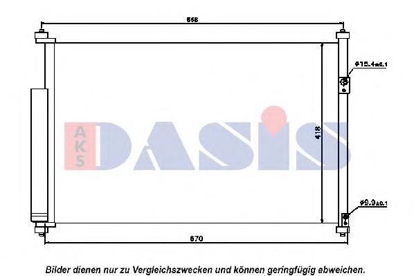 322019N Dasis Radiador de aparelho de ar condicionado
