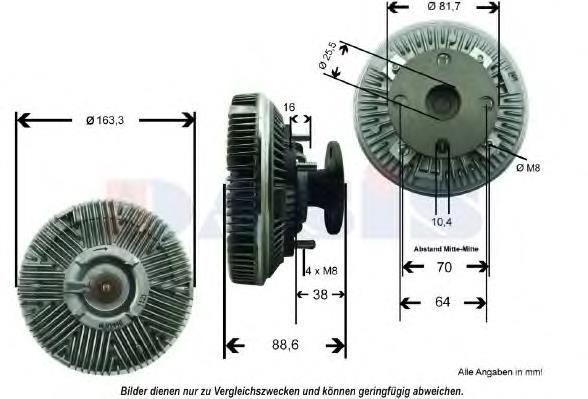 Acoplamento viscoso de ventilador de esfriamento Febi 180743 preço, a partir de 237,54 USD