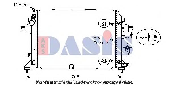 Radiador de esfriamento de motor 13171429 Opel