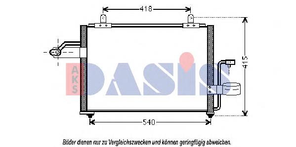 Radiador de aparelho de ar condicionado General Motors 96452049