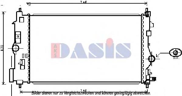 Radiador de esfriamento de motor 39074664 Opel