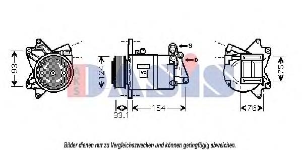 Compressor de aparelho de ar condicionado 134796R ACR