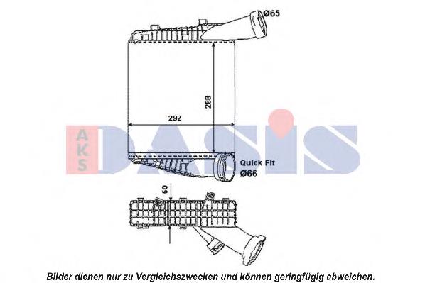 Radiador de intercooler 7L6145803J VAG