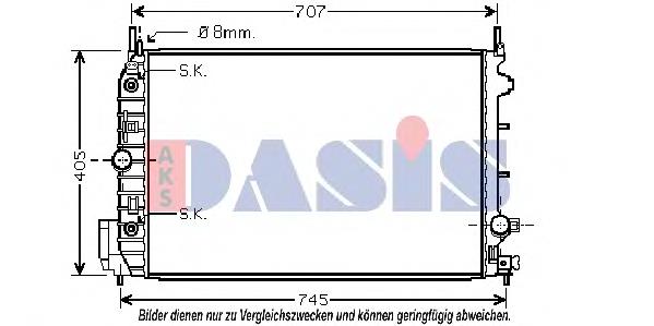 Radiador de esfriamento de motor 551808A6 Polcar