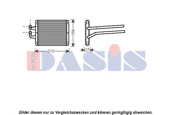 Radiador de forno (de aquecedor) 54400 NRF