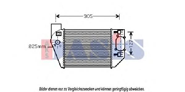 Radiador de intercooler 8E0145806F VAG
