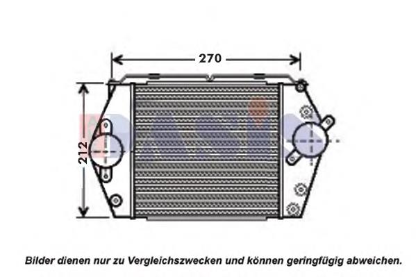 Radiador de intercooler 1271001550 Mazda