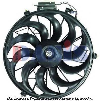 Difusor do radiador de aparelho de ar condicionado, montado com roda de aletas e o motor BMW 64546921940