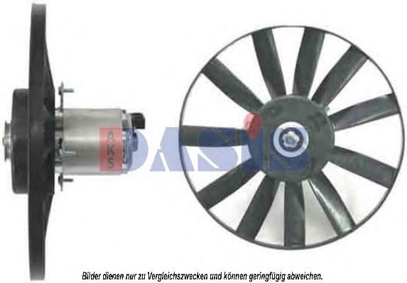5Q0121203BT VAG Ventilador elétrico de esfriamento montado (motor + roda de aletas)