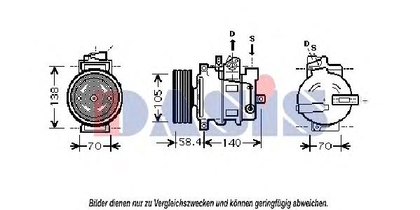 851658N Dasis Compressor de aparelho de ar condicionado