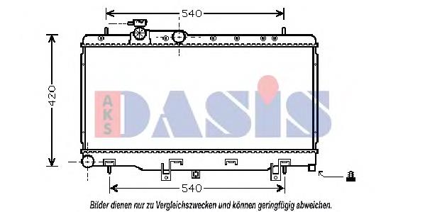 45111AE011 Subaru Radiador de esfriamento de motor