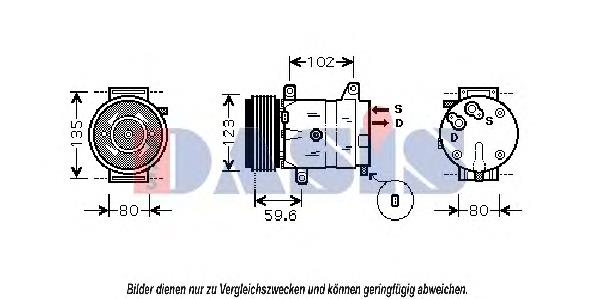 850232N Dasis Compressor de aparelho de ar condicionado