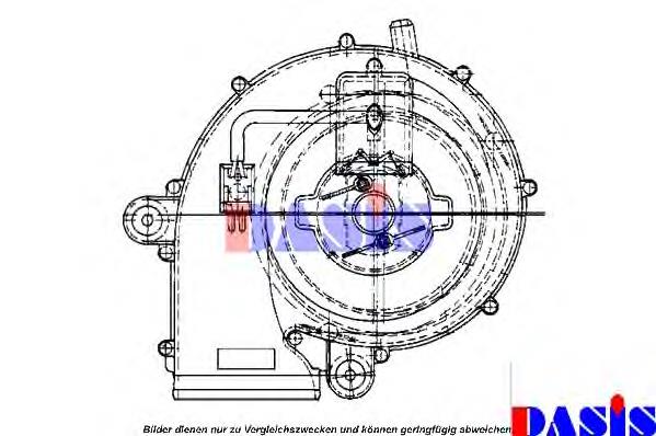 34563 NRF Motor de ventilador de forno (de aquecedor de salão)