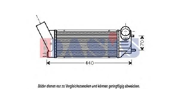 Radiador de intercooler Peugeot/Citroen 0384F6