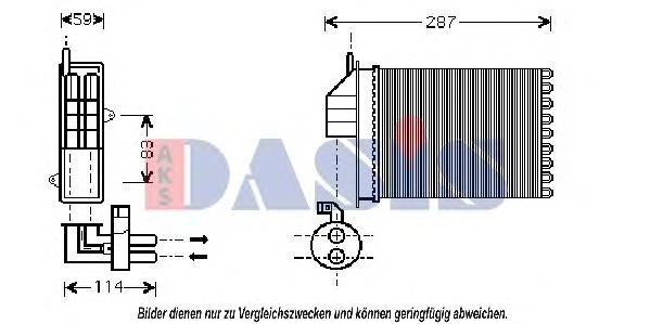 Radiador de forno (de aquecedor) 669503 ERA