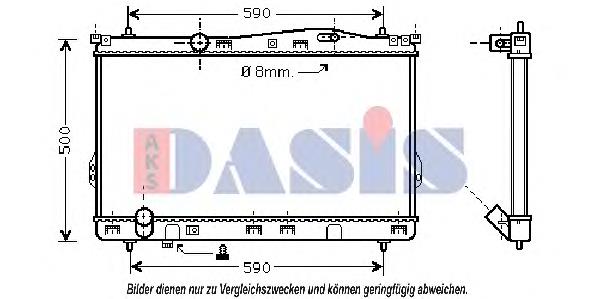 Radiador de esfriamento de motor 253103A000 Hyundai/Kia