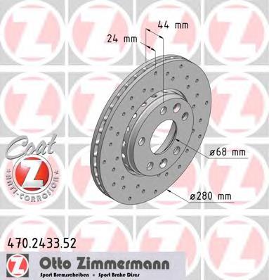 470243352 Zimmermann Disco do freio dianteiro