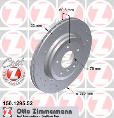 34216864052 BMW Disco do freio traseiro