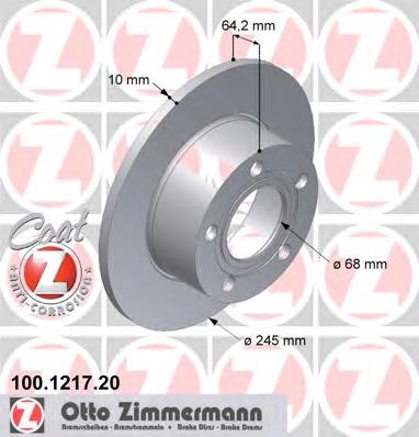 Disco do freio traseiro Zimmermann 100121720 preço, a partir de 33,13 USD