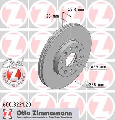 600322120 Zimmermann Kit de reparação dos freios dianteiros