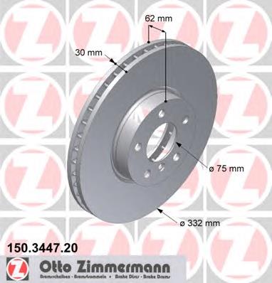 Compre 34116771985 BMW Disco do freio dianteiro