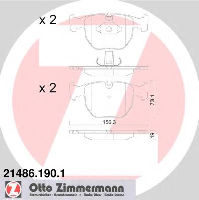 214861901 Zimmermann Sapatas do freio dianteiras de disco