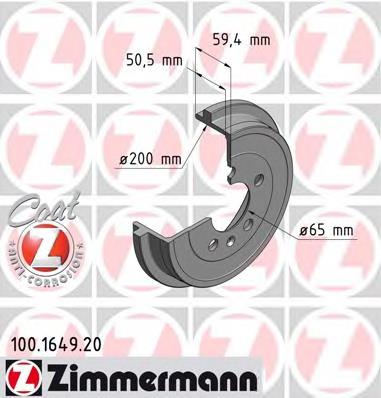 Tambor do freio traseiro Zimmermann 100164920 preço, a partir de 40,86 USD