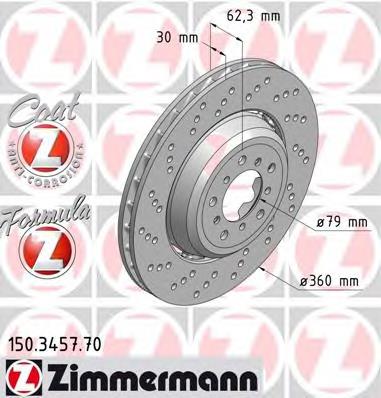 34112283385 BMW Disco do freio traseiro